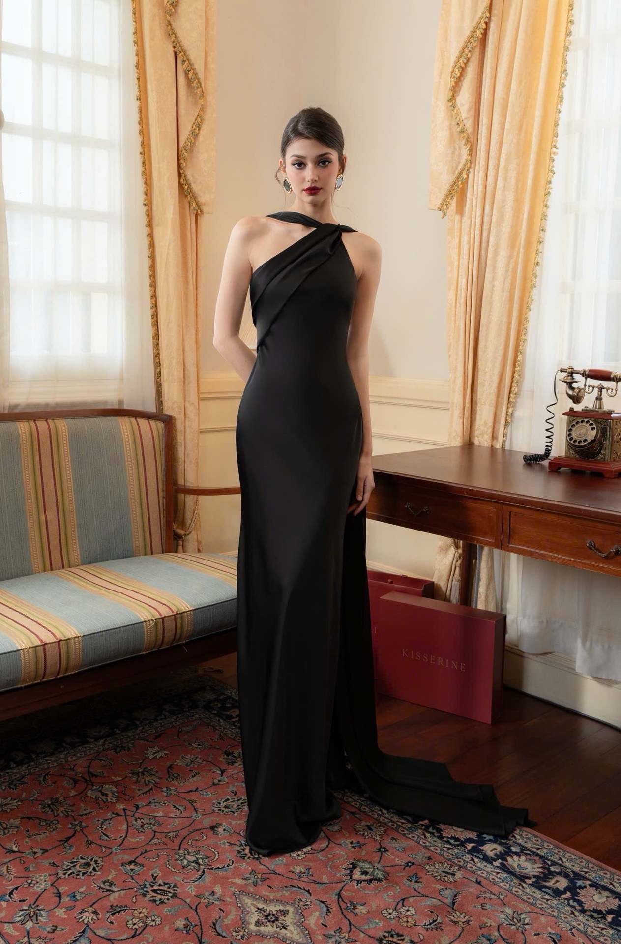 Fishtail Banquet Bodycon Slimming Elegant Ladies One-Shoulder Dress For Social Events