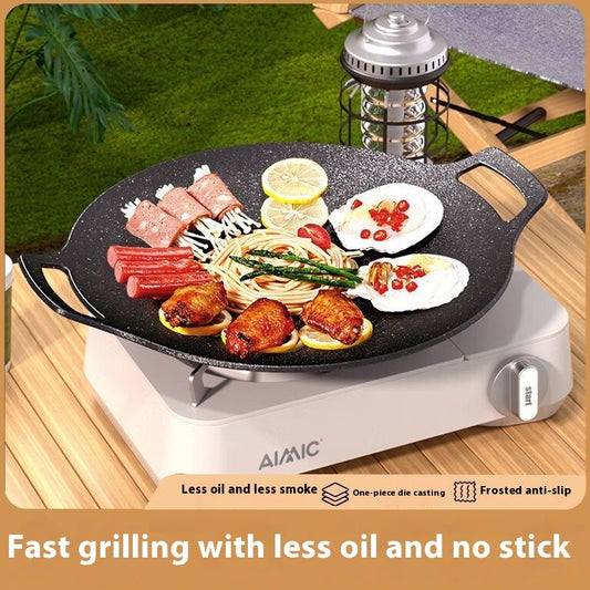 Japansk medicinsk sten grillplade husholdnings non-stick røgfri