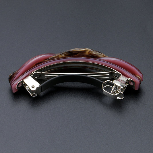 Acetate Large Spring Clip Leopard Hairpin