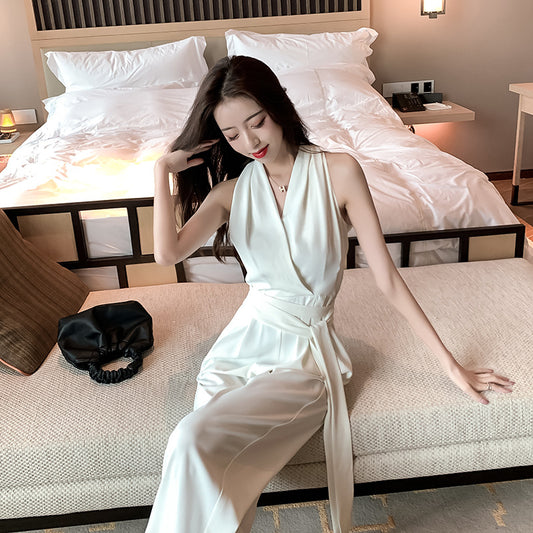 Women's Trendy New Wide Leg Pants Overalls Suit