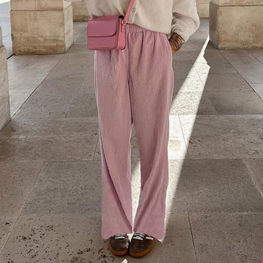 New Corduroy Straight-leg Trousers