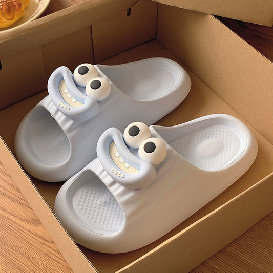 Sausage Mouth Slippers Women's Summer Soft Bottom Couple Household