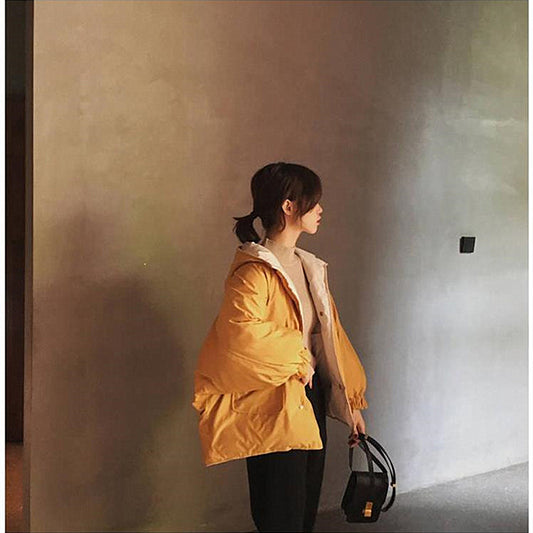 Women's Loose Casual Design Sense Jacket Cotton Coat