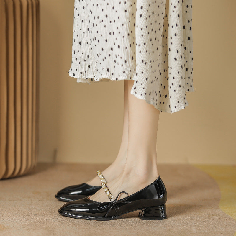 Women's Bow Tie Shallow Cut Flat Shoes