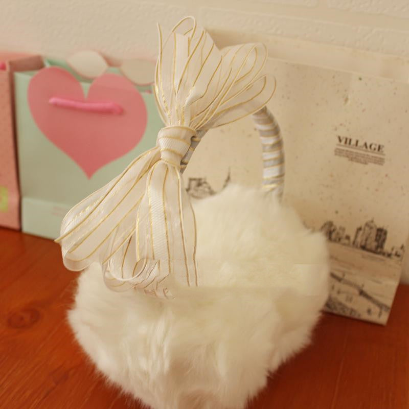 Oversized Bow-knot Ear Bag Female Cute Trendy Plush Ear Protection