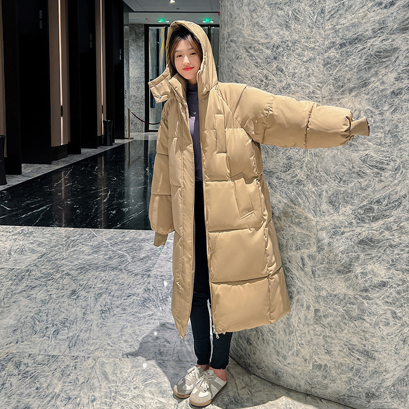 Winter New Mid-length Loose Hong Kong Style Bread Coat Cotton-padded Coat