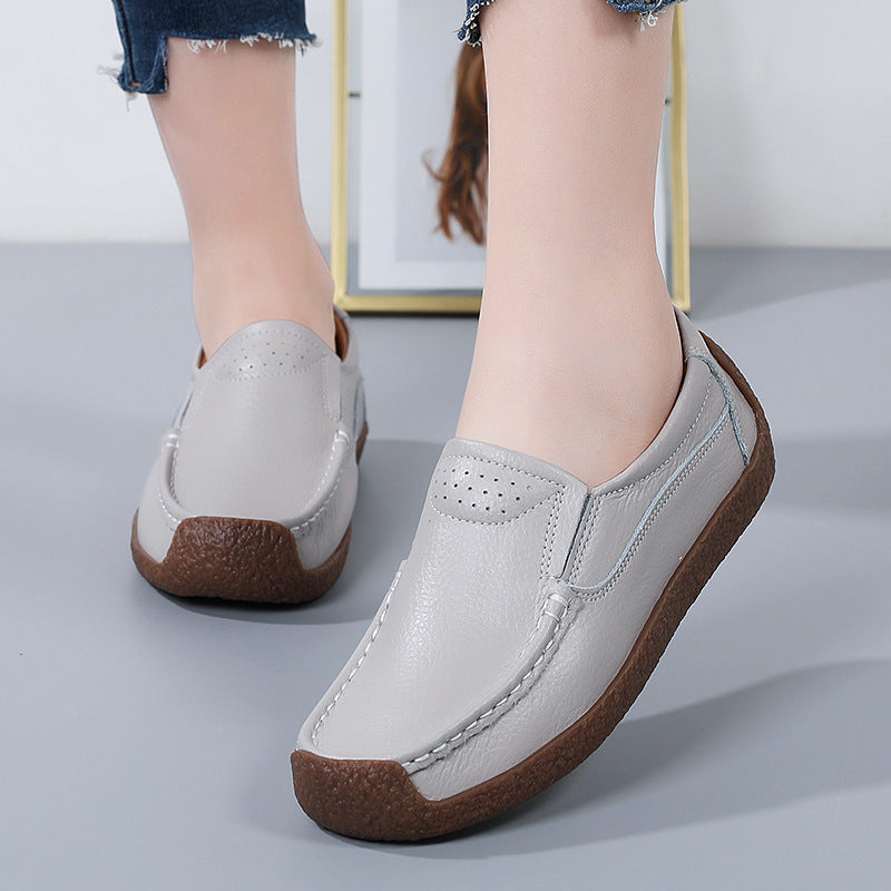 Women's Shoes Non-slip Cowhide Soft Bottom