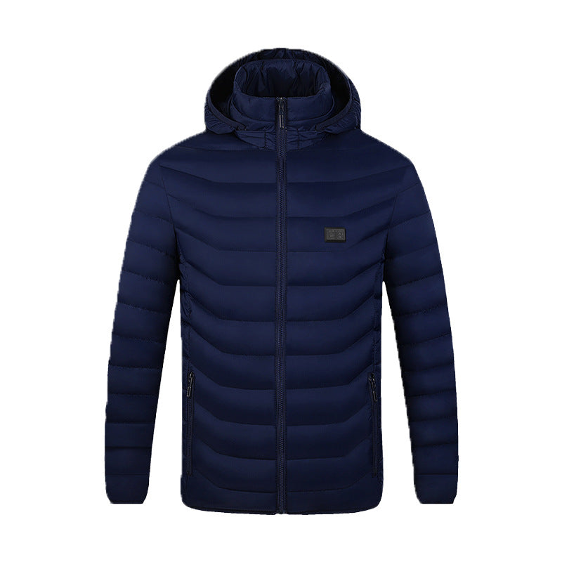 Double Control Nine District Hooded Long Sleeve Coat