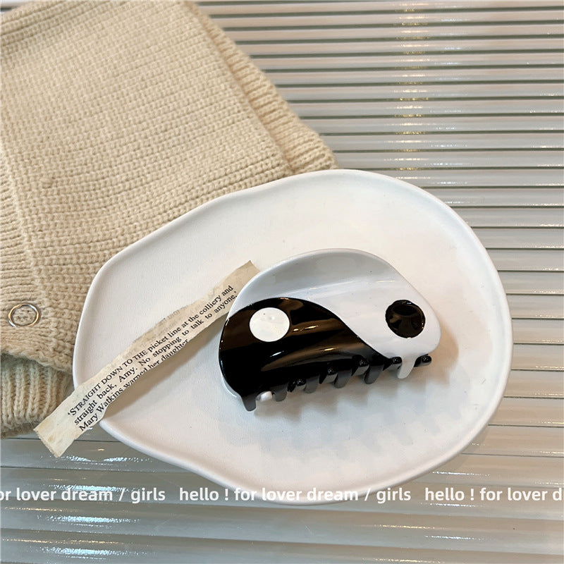 Splicing Acetate Plate Hairpin Korean Style Semi-circle Grab Clip For The Back Of The Head
