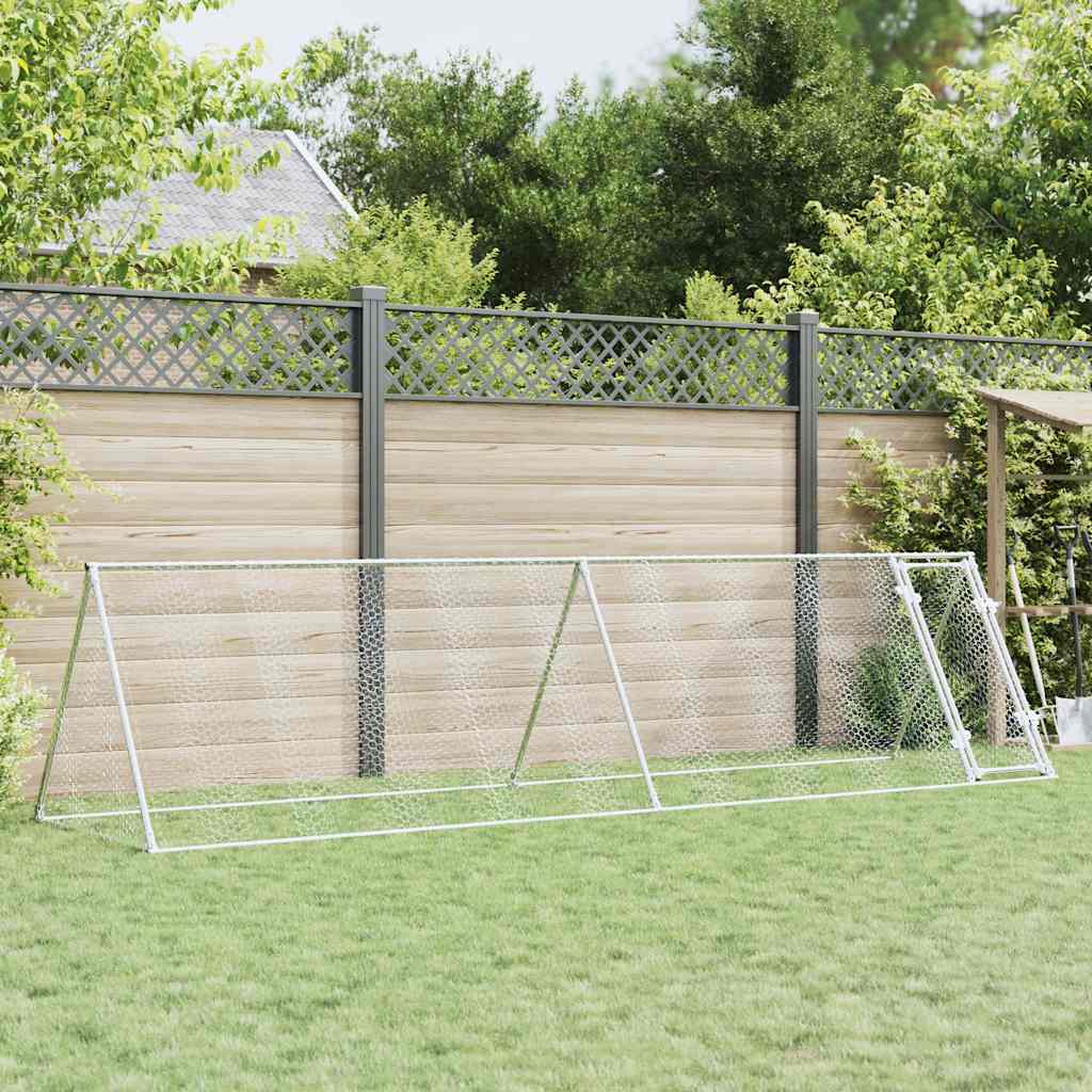 Chicken Cage Silver 200x Galvanized Chicken Cage Silver
