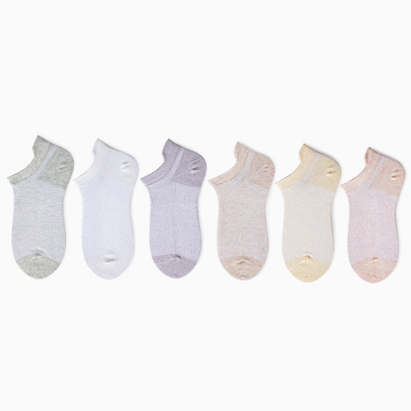 Thin Cotton Boys And Girls Shallow Mouth Children's Socks
