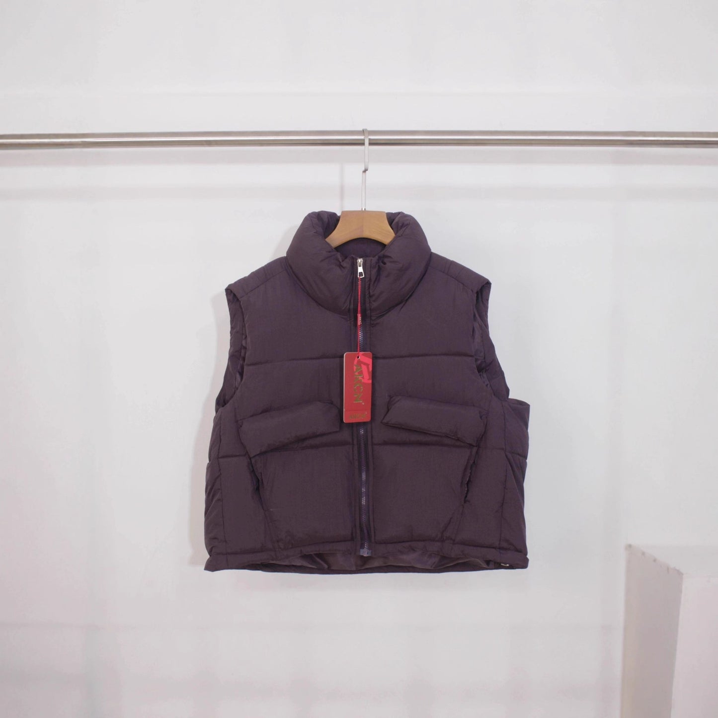 Outer Wear Waistcoat Jacket Vest Stand Collar