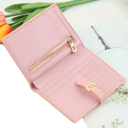 Ladies Buckle Fashion Trendy Mini Cute Wallet