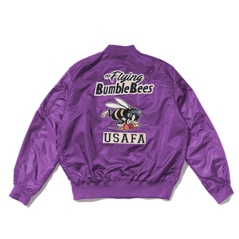 Pilot Jacket Baseball Uniform US Navy Embroidery Men