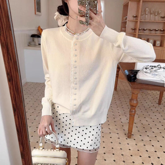 Women's Western Style Youthful-looking Chic Round Neck Long Sleeve Top