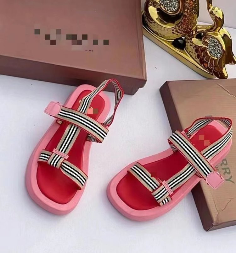 Velcro Ankle-strap Buckle Women's Open Toe Sandals