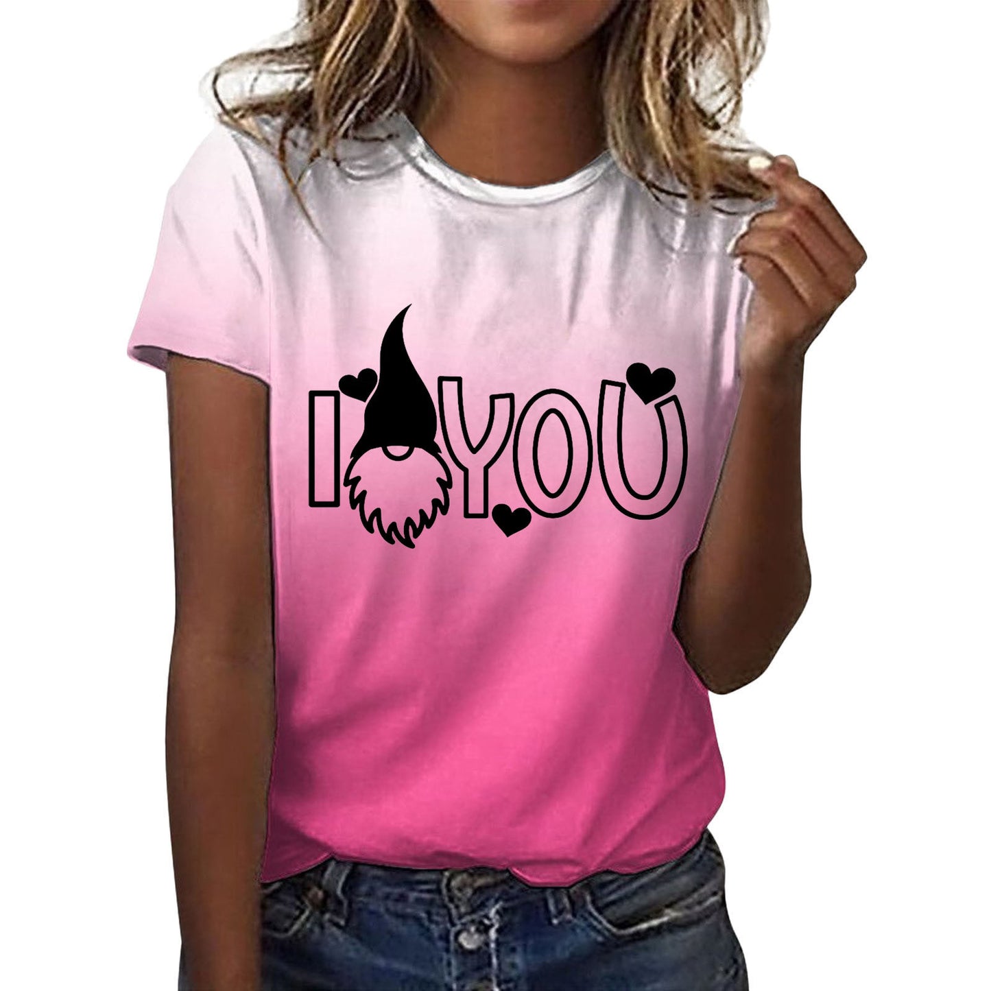 High Quality Imitation Cotton Fashion Printed Short Sleeves