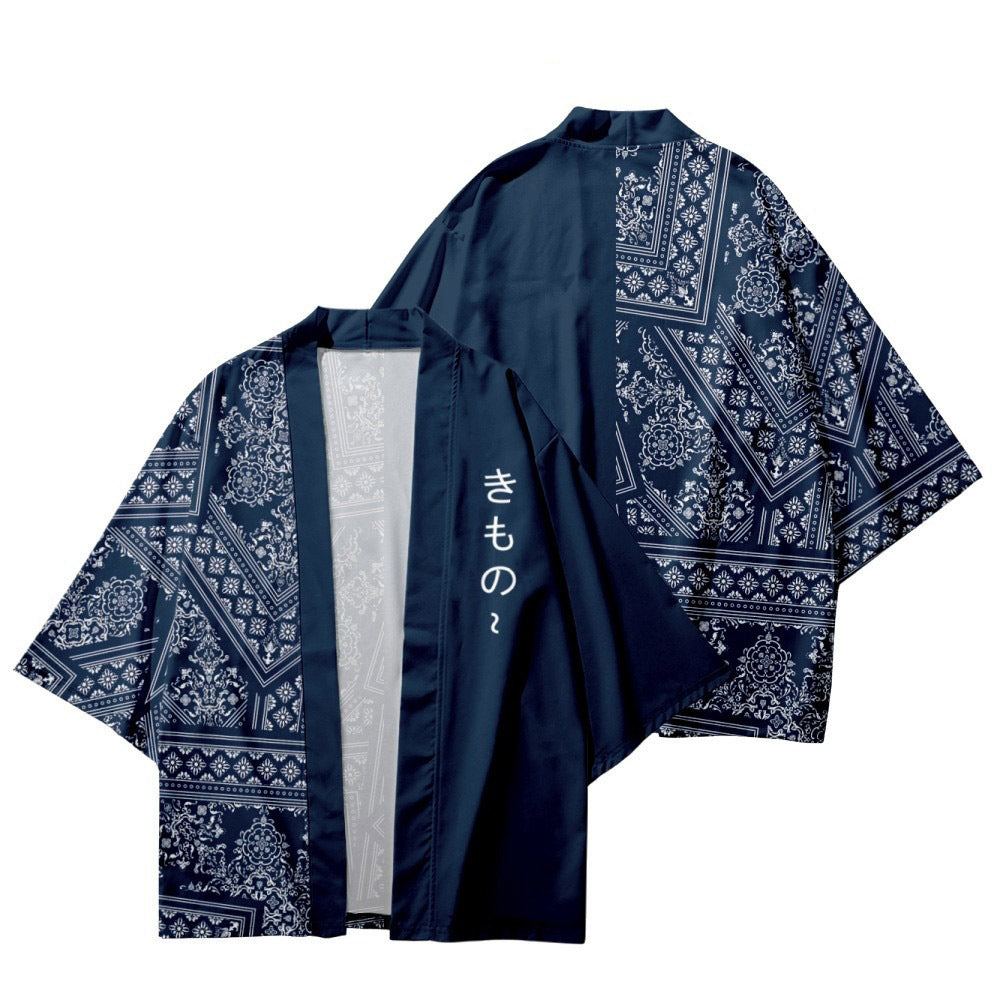 Cloak Kimono And Daoist Robe Cardigan With Three Quarter Length Sleeves