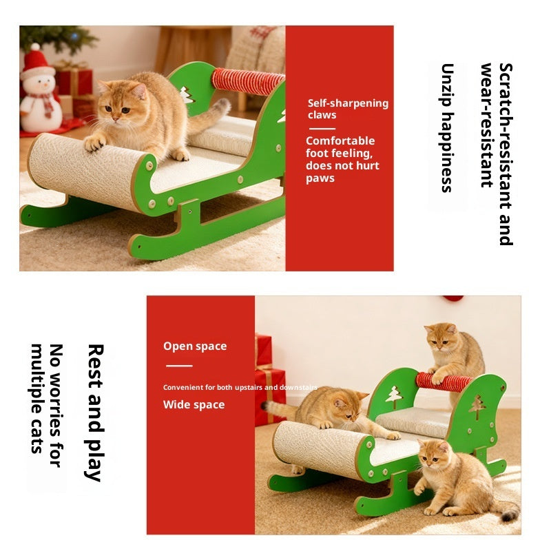 All-in-one Multifunctional Corrugated Paper Cat Self-entertainment Scratcher