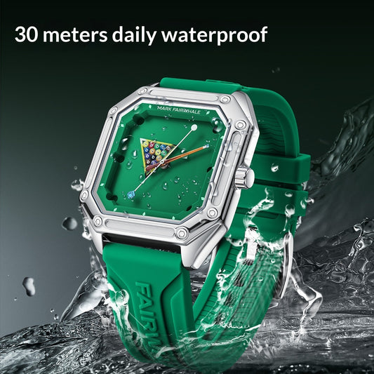 Creative Watch Quartz Wristwatch Personalized Men's With A Billiards-themed Dial