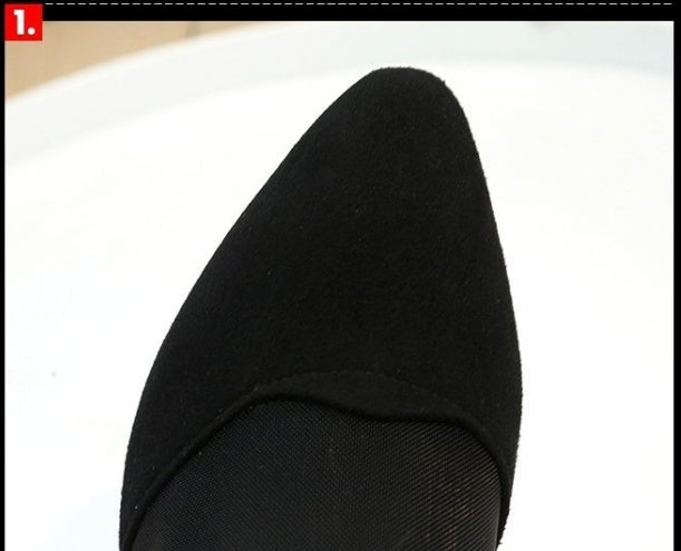 Sexy Women's Shoes With Mesh Back Zipper