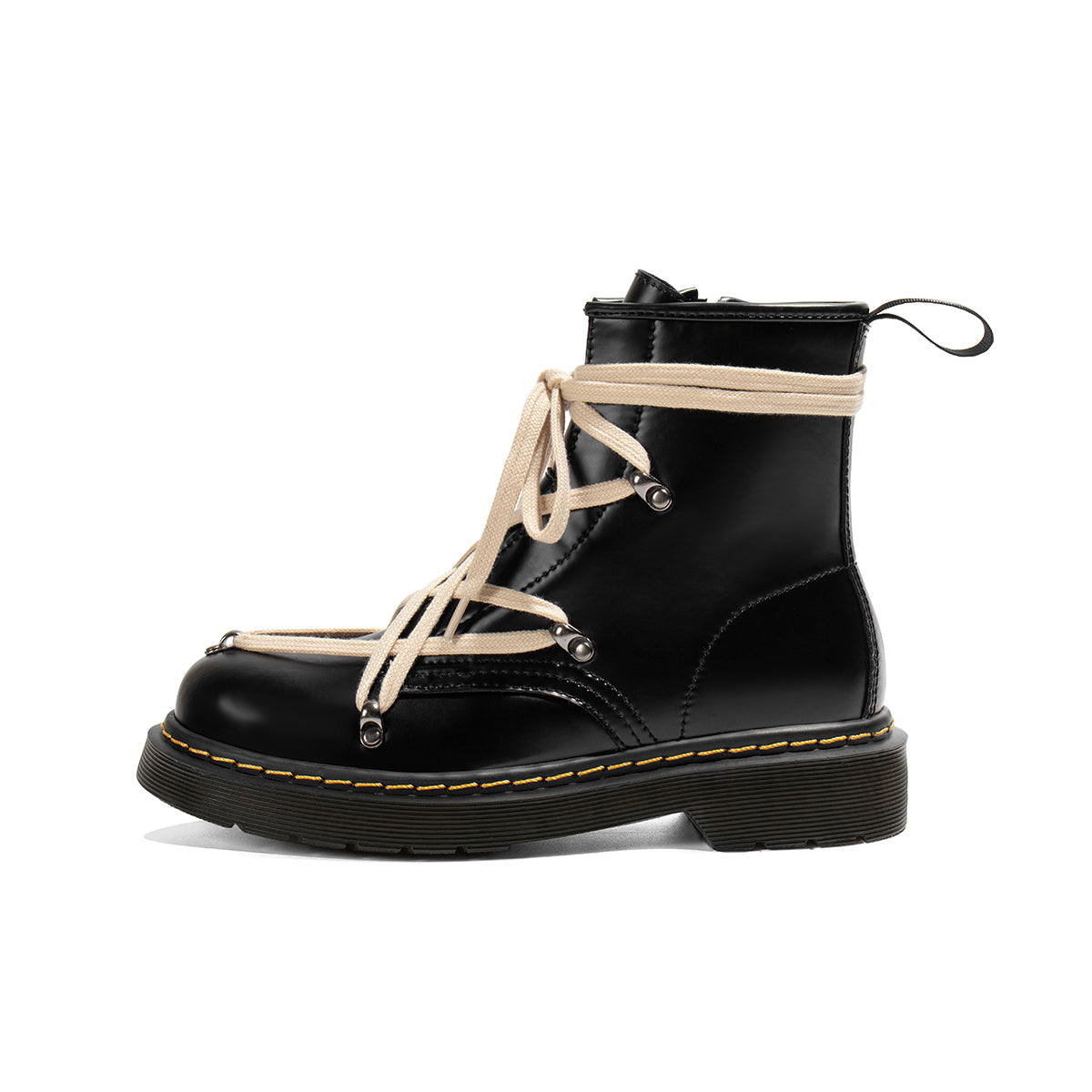 Children's British Style Leather Lace-up Ankle Boots
