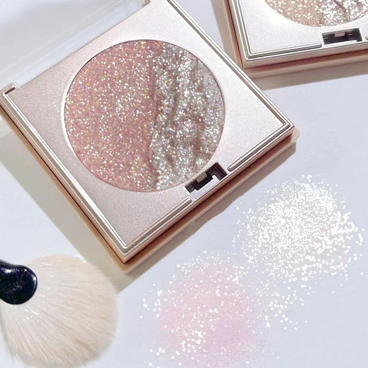 Pure Desire For Water Light Fragile Sense Fairy Female Highlight Blush Eye Shadow Three-in-one Double Stitching Highlight