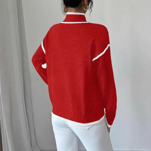 Casual Gentle Turtleneck Long Sleeve Women's Sweater
