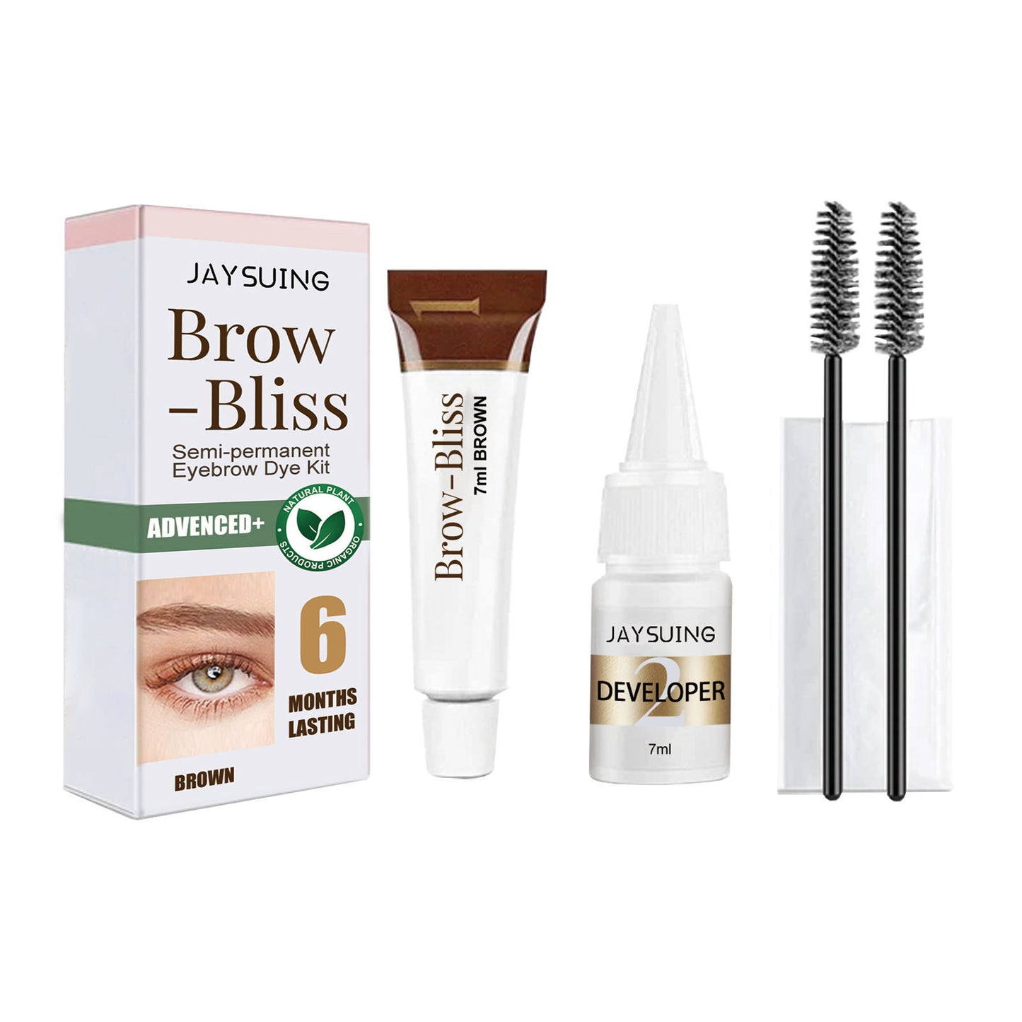 Waterproof Smear-proof Not Smudge Two-in-one Eyelash Eyebrow Dyeing Suit