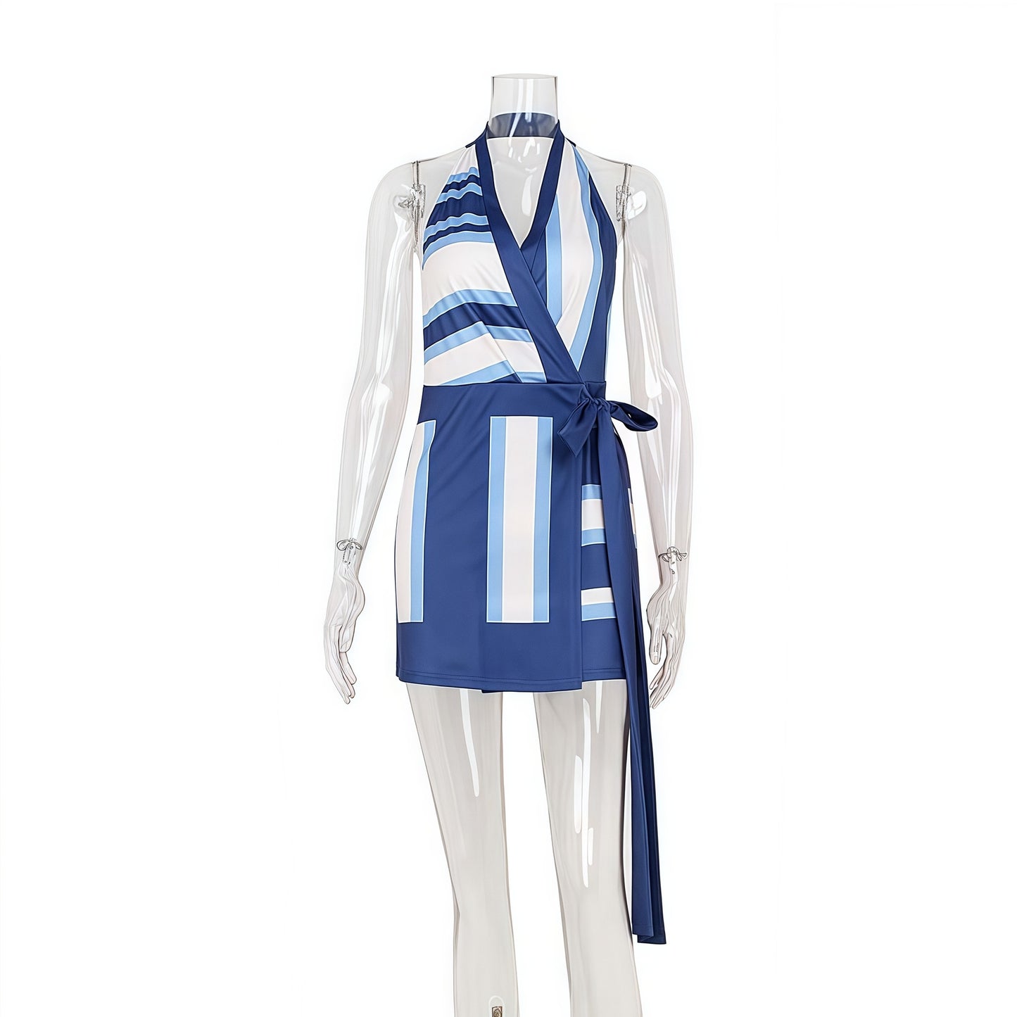 Stylish New Halterneck Backless Vacation-style Elegant Dress