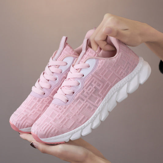 Mesh Breathable Large Size Sports And Leisure Running Shoes