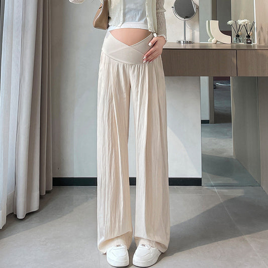 Thin Wide-leg Pants Summer Belly Support Maternity Clothes Anti-mosquito