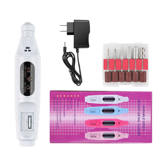 Neglepen Polermaskine USB-kabel Bærbar Manicure Sliber Negleværktøj