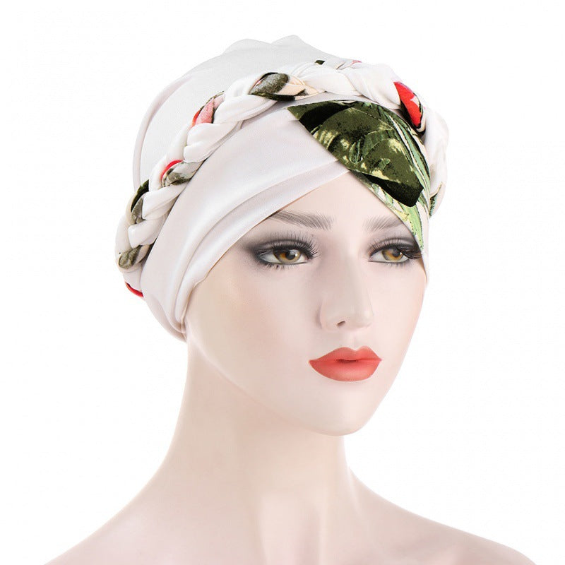 New Leopard Print Patchwork Bandana Hat