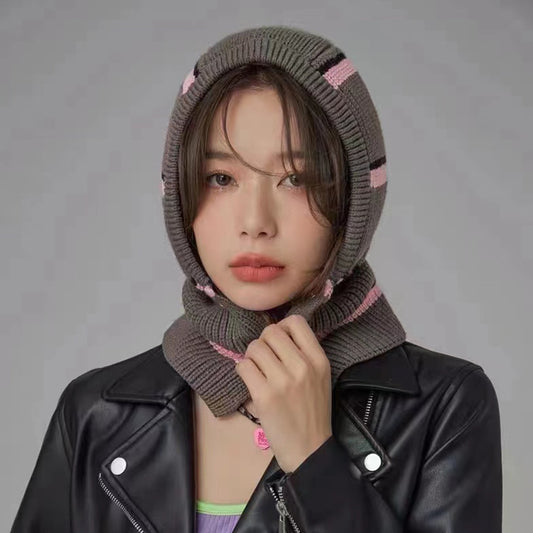 Women's Balaclava Hat With Scarf