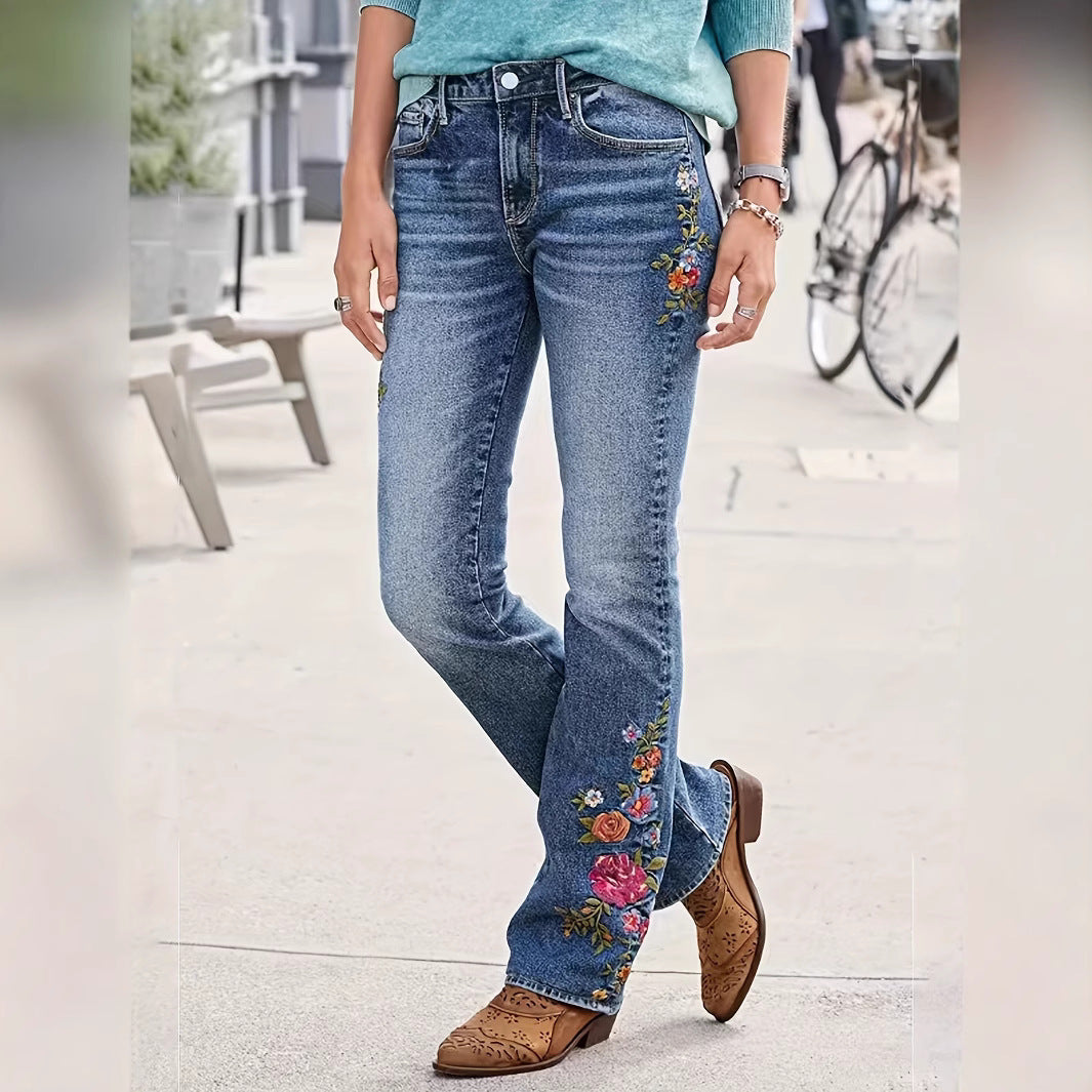 High-elasticity Denim Jeans Instagram-style Trendy Slimming Fit