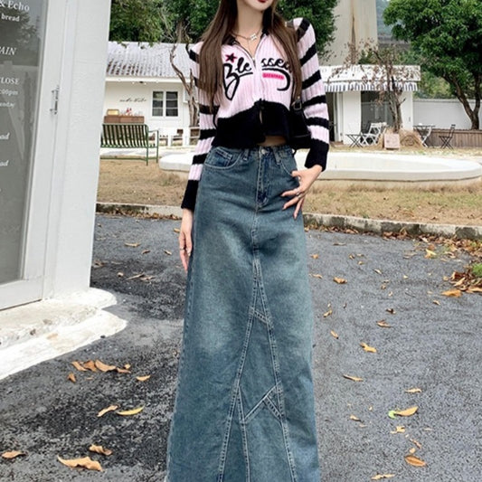 Niche Hot Girl Design Lotus Leaf Sheath Fishtail Skirt For Women