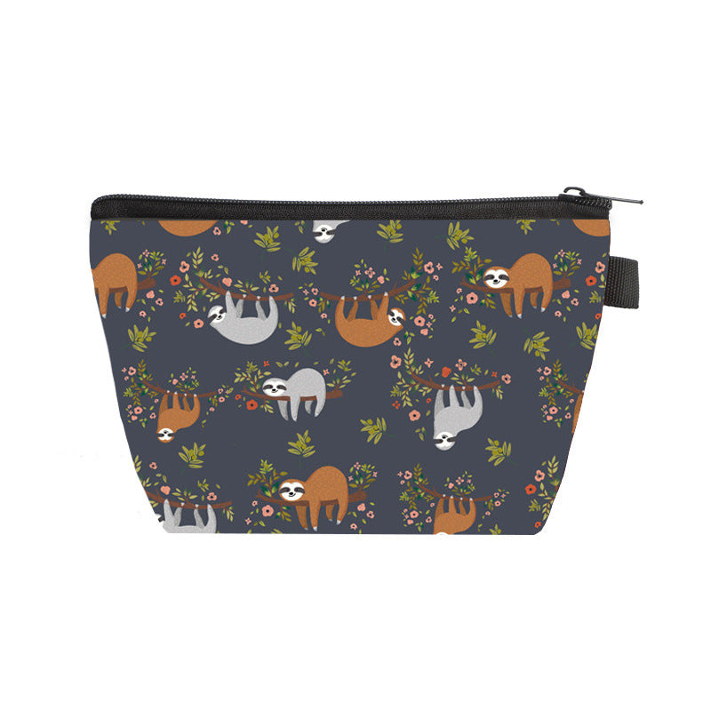 Women's Printed Waterproof Canvas Makeup Clutch Bag