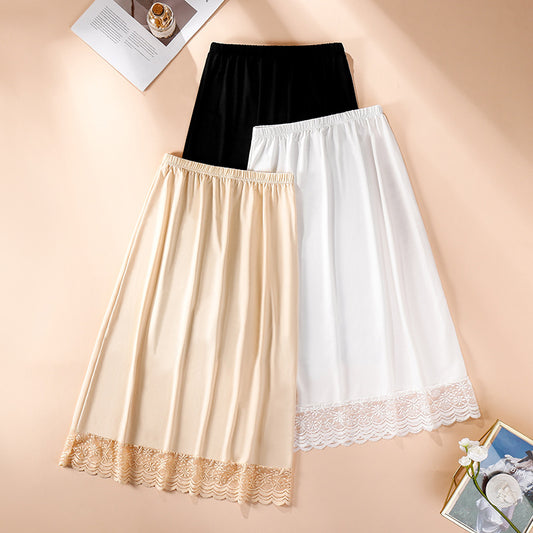 Anti-exposure Lining Half-length Slip Dress Long Anti-penetration Hanfu Inner Wear