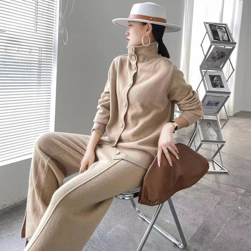 Fashion Casual Knitting Suit Women's Autumn And Winter New