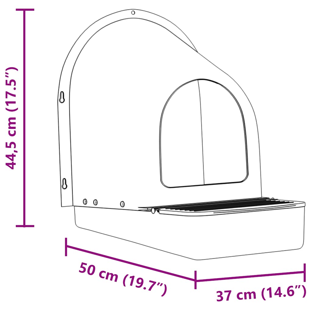 Chicken Nesting Boxes, 4 pcs., Wall-Mounted, Dark Green, Plastic