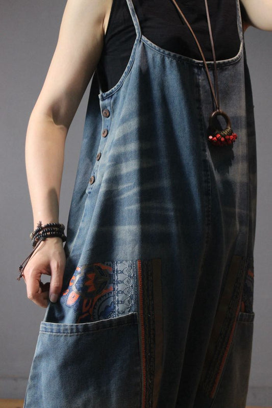 Women's Loose New Style Denim Overalls