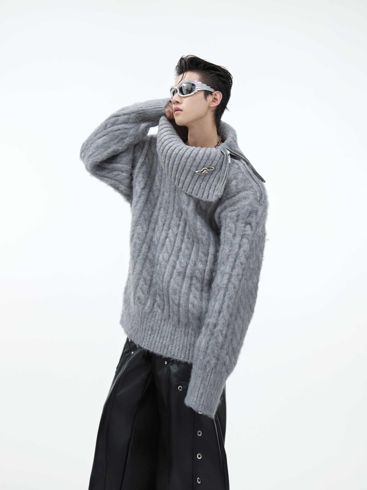 Loose Plush Knitted Sweater Top Advanced