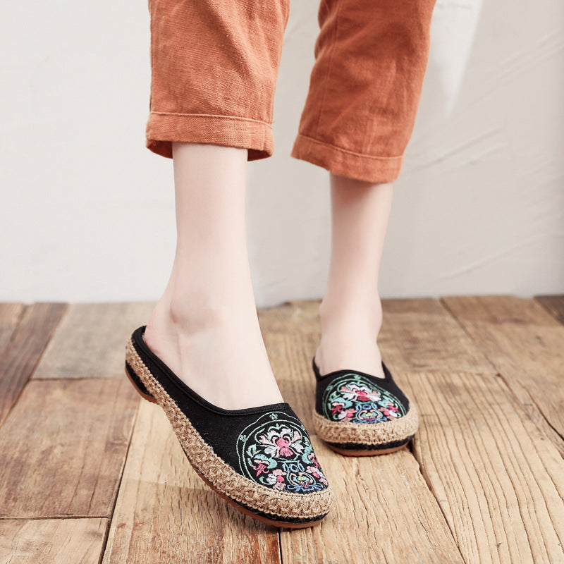 Women's Fashionable Summer New Baotou Half Slippers