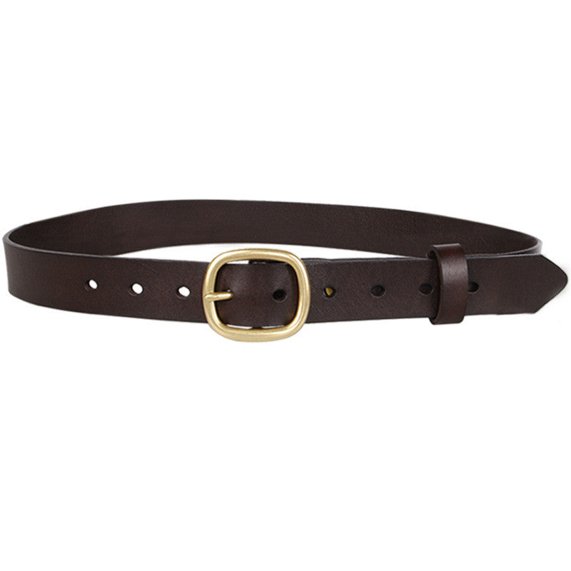 Ladies Belt Leather Decoration Versatile Fashion Pin Buckle