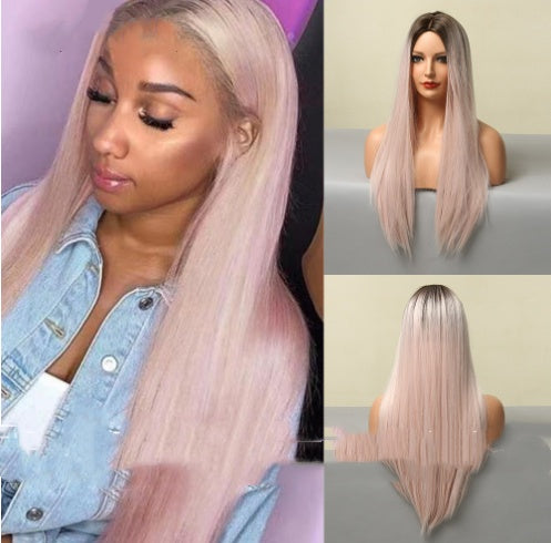 Medium Gradient Long Straight Hair High Temperature Wire