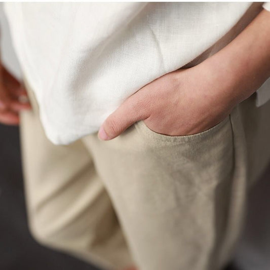 Literary Retro Loose Slim Casual Pants
