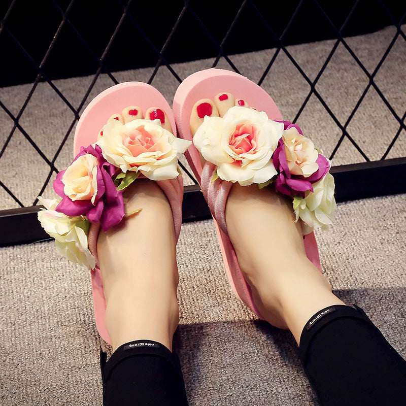 Flower Lady Sandals, Sponge Cake And Herringbone Shoes