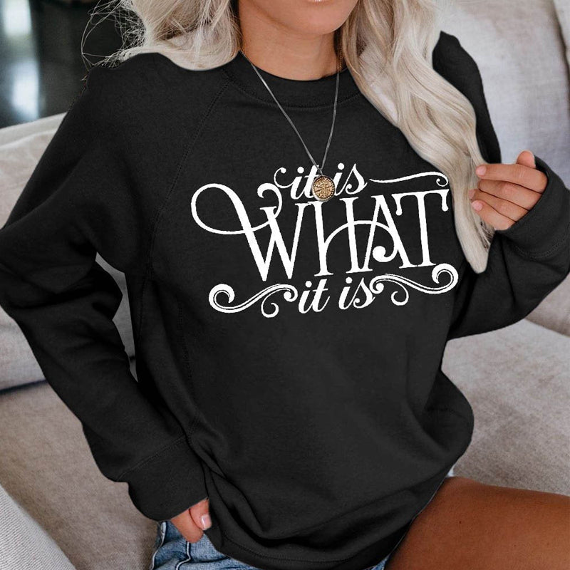 Loose Casual Men's And Women's Korean Style Loose Round Neck Top