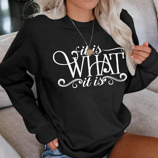 Loose Casual Men's And Women's Korean Style Loose Round Neck Top